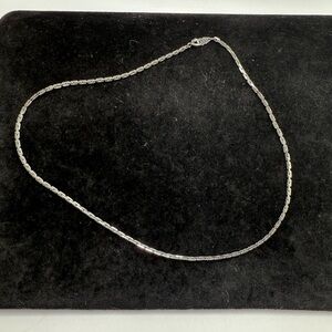 Vintage Japan Silver-Tone Choker Necklace 14